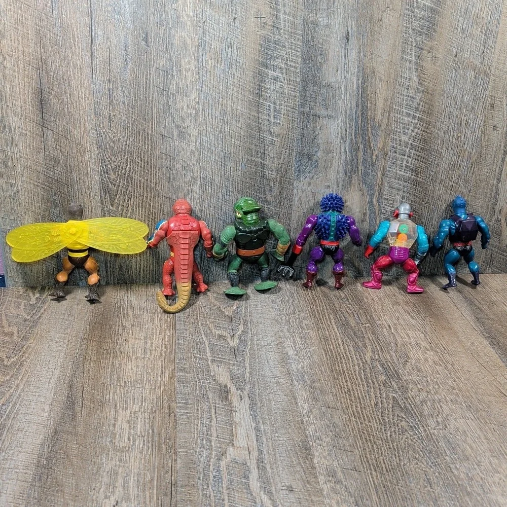 Vintage He-Man Masters of the Universe Action 6 Figure Lot 1980s Mattel
